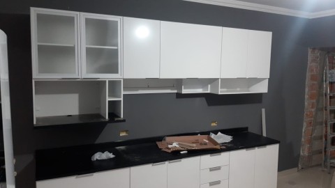 Cozinha devidamente instalada.