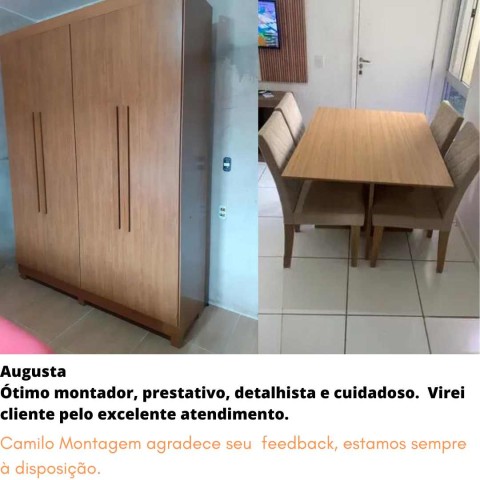 guarda roupa e mesa 4 cadeiras