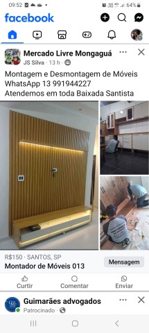 Montagem de painel ripado