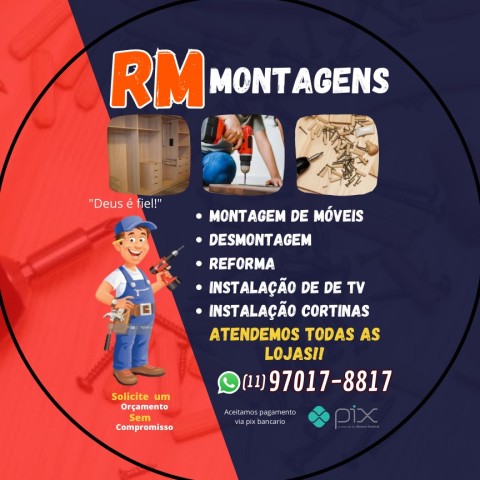 RM montagem de moveis equipe de montagem